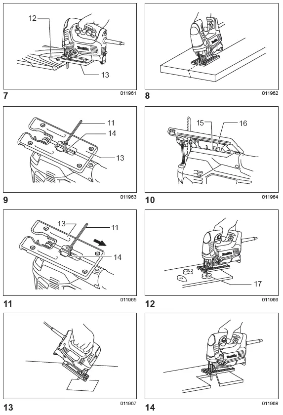 makita JV0600 Lightweight Top Handle Jig Saw FIG 2