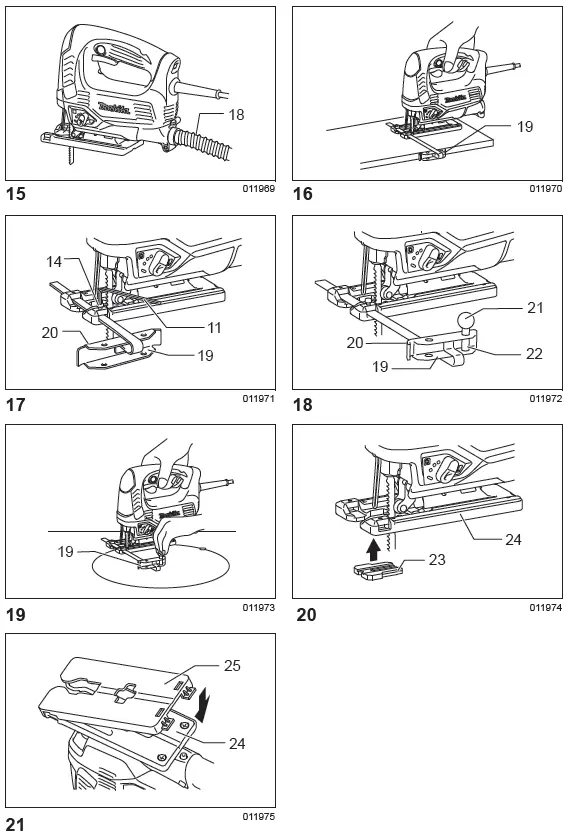makita JV0600 Lightweight Top Handle Jig Saw FIG 3