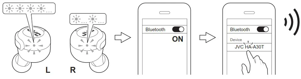 JVC HA A30T Fully Wireless Earphones - overview 4