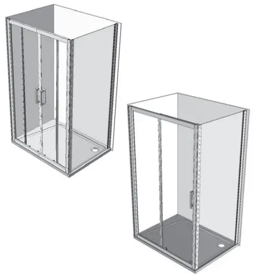 RAVAK 10PS-80-90-100cm shower enclosure-fig1