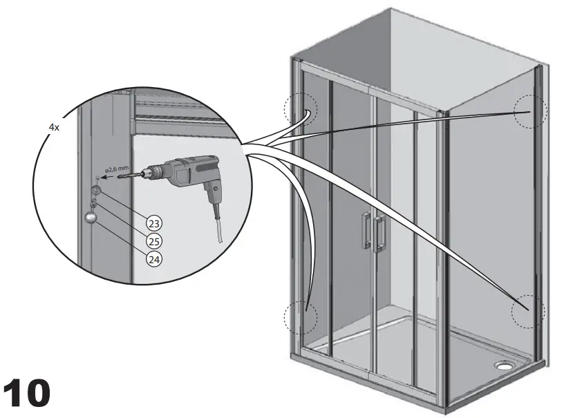 RAVAK 10PS-80-90-100cm shower enclosure-fig11
