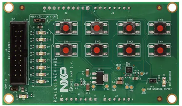 NXP UM10752 16-bit GPIO Daughter Card-fig1