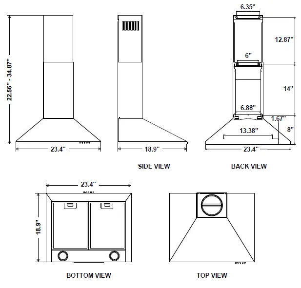 COSMO COS-63175 30 Inch Ducted Wall Mount Range Hood-5