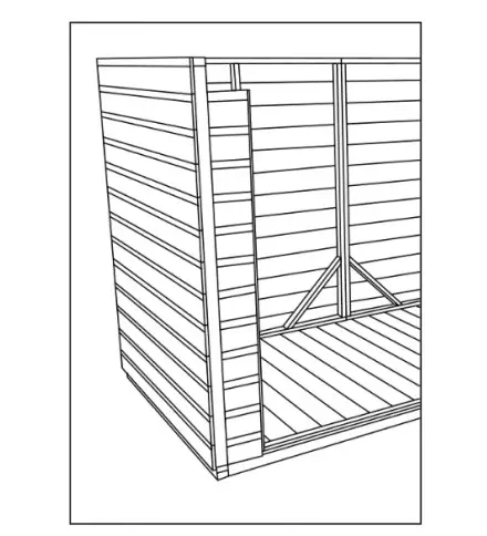 Power 82PPB 8-10ft Pent Bike Shed - Figure 12