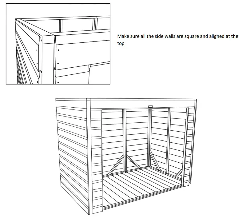 Power 82PPB 8-10ft Pent Bike Shed - Figure 15