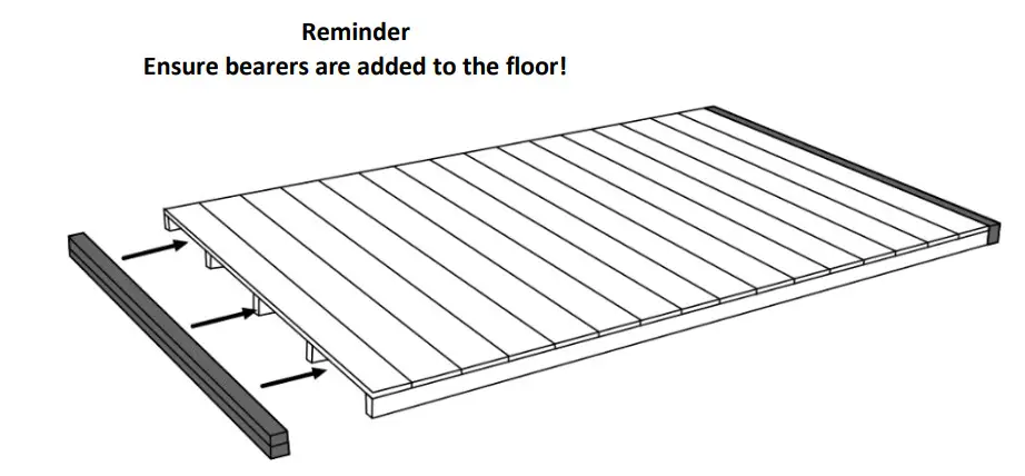 Power 82PPB 8-10ft Pent Bike Shed - Figure 8