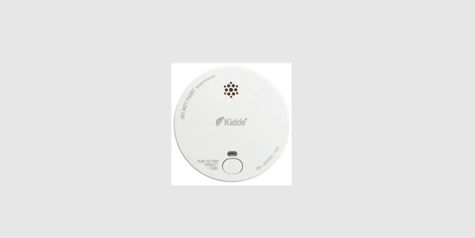 Kidde 2030-dsr Photoelectric Smoke Alarm With Hush User Guide