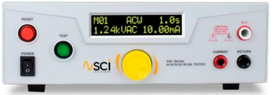sci 440 Series Hipot Insulation Resistance and Ground Bond Testers