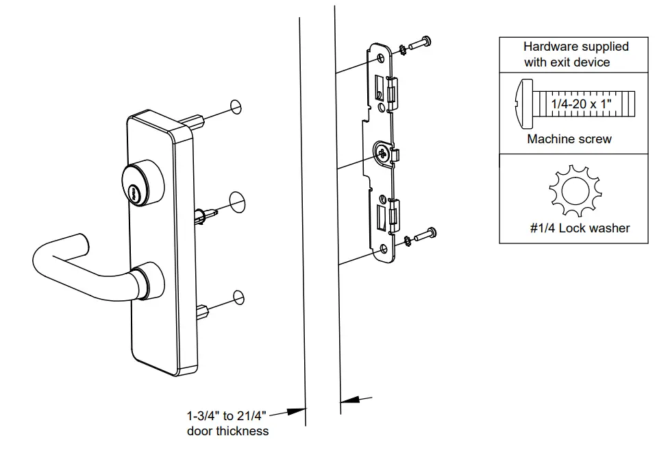 DETEX 105665 Pacific Lock - fig 1