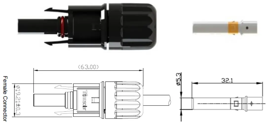 Trinasolar TS4 Connector and Socket - fig 2