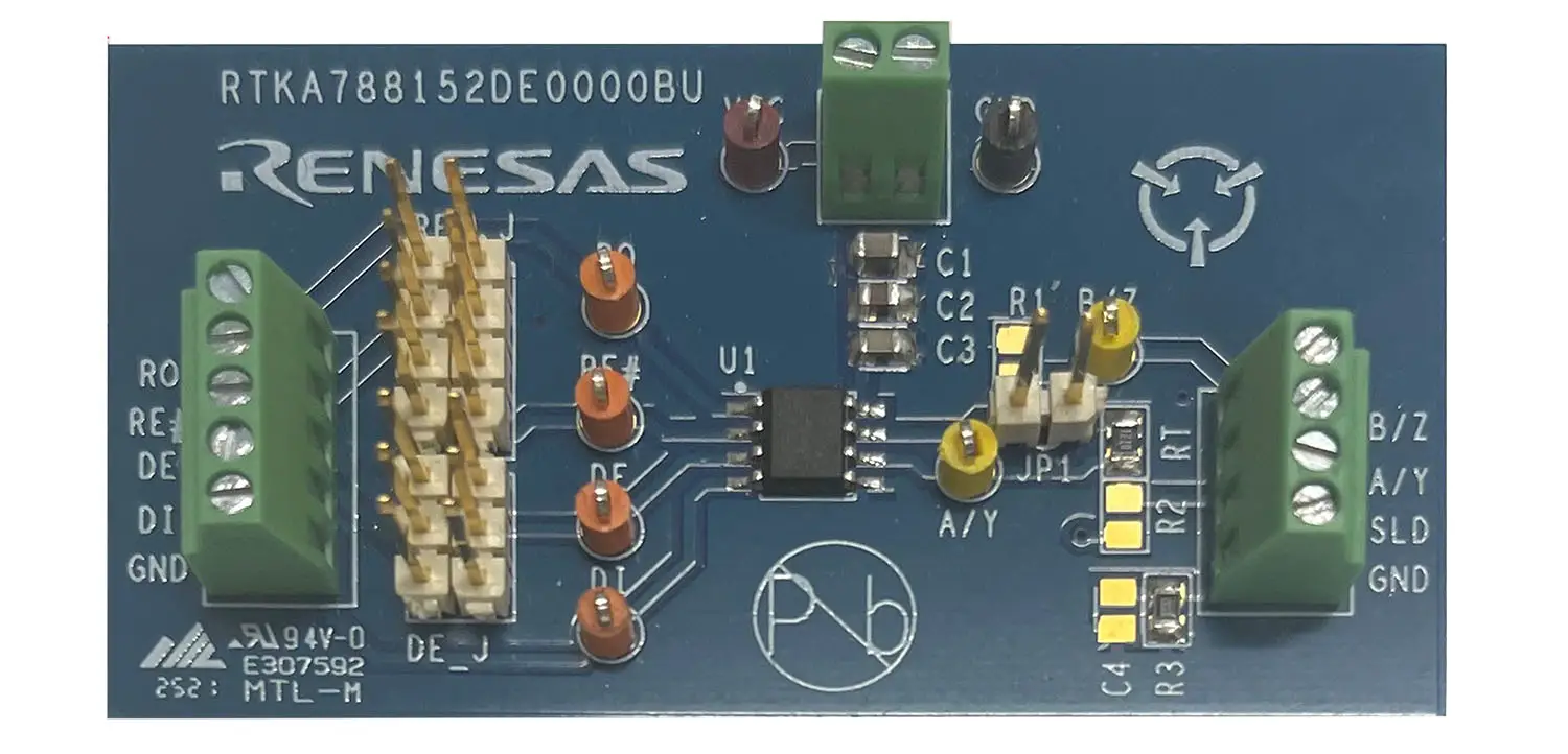 Renesas Rtka788152de0000bu 5v Half-duplex Rs-485 Transceivers Evaluation Board Instruction Manual