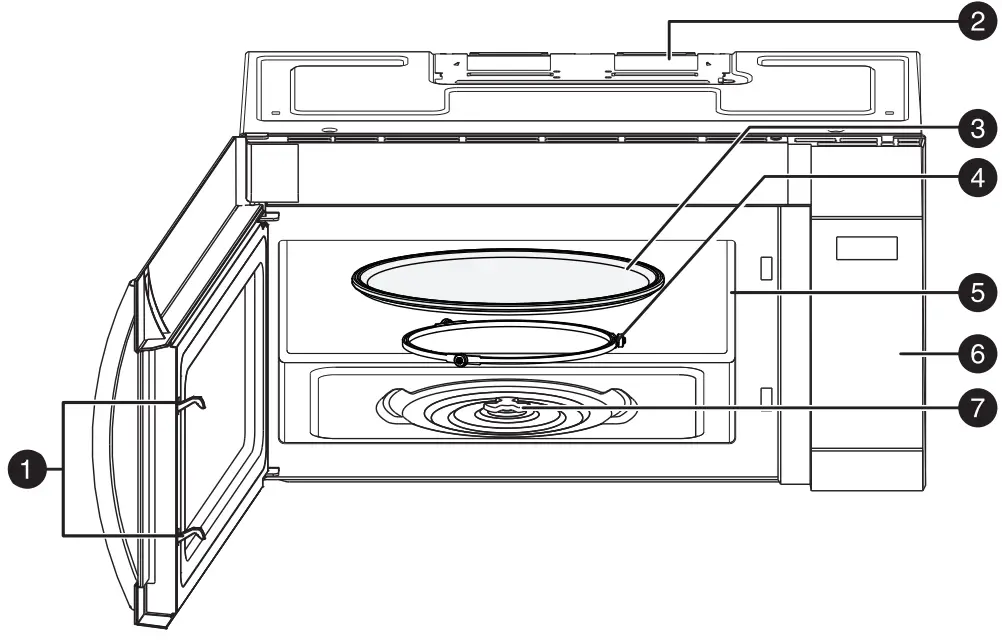 Guangdong Midea Kitchen Appliances Manufacturing EM048K6BY P1 1 7 Cu Ft Over the Range Microwave - DESCRIPTION