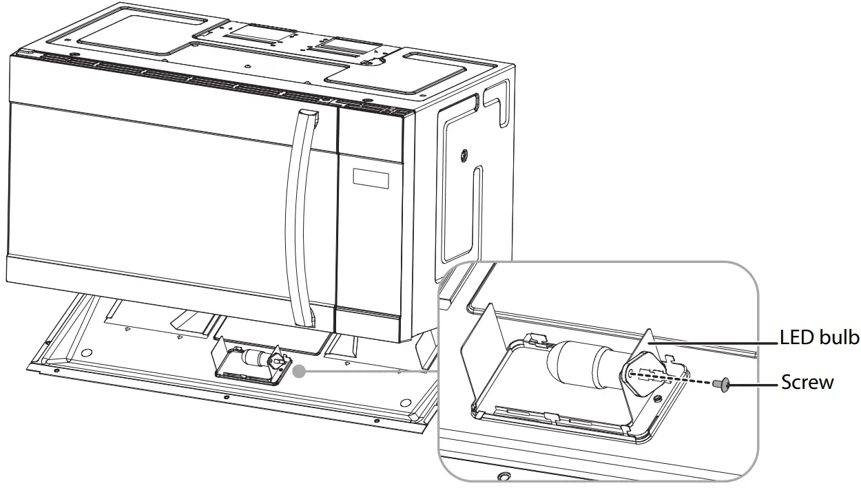 Guangdong Midea Kitchen Appliances Manufacturing EM048K6BY P1 1 7 Cu Ft Over the Range Microwave - Fig 2