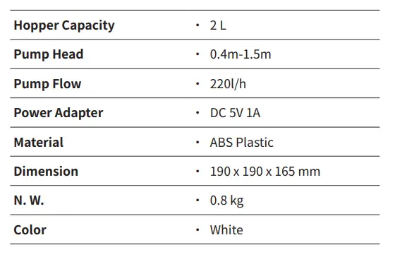 OWON SPD 2100-M Smart Pet Water Fountain FIG 4