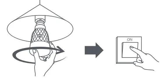 YEELIGHT YLDP005 Smart LED Bulb W3 Multicolor User Manual - Install the bulb