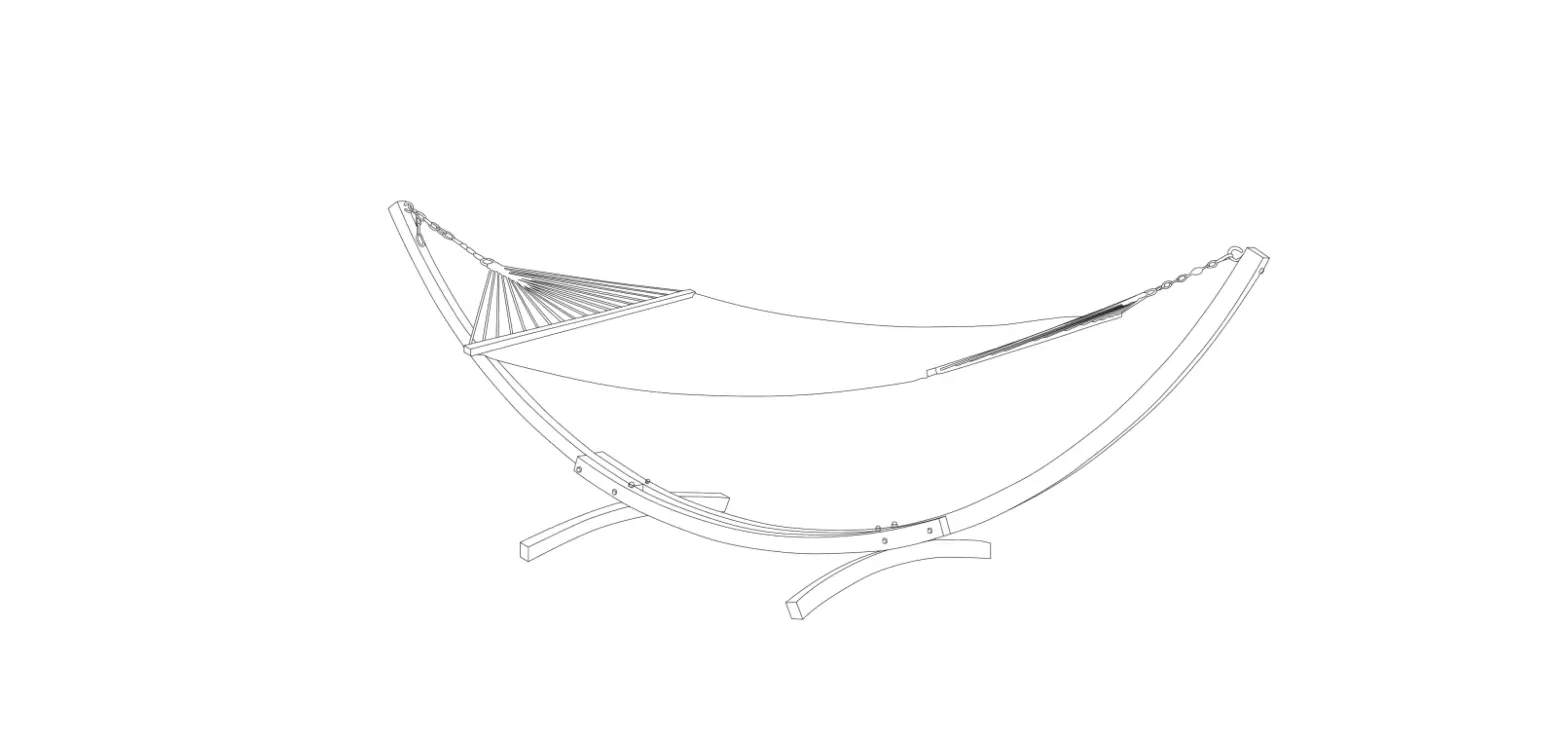 Island Retreat Nu6912 Bentwood Breeze Wood Frame Hammock Installation Guide