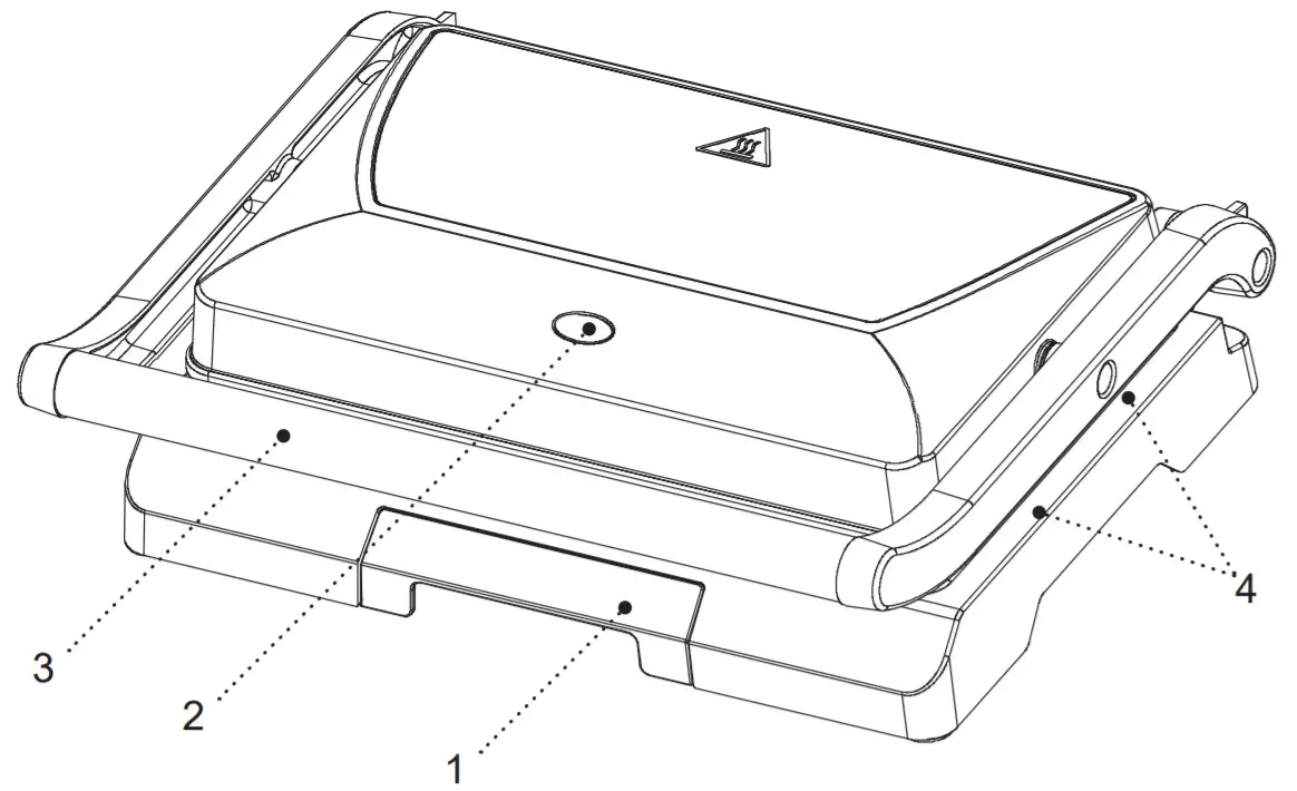 BRAYER Electric Grill Press BR2003 - overview