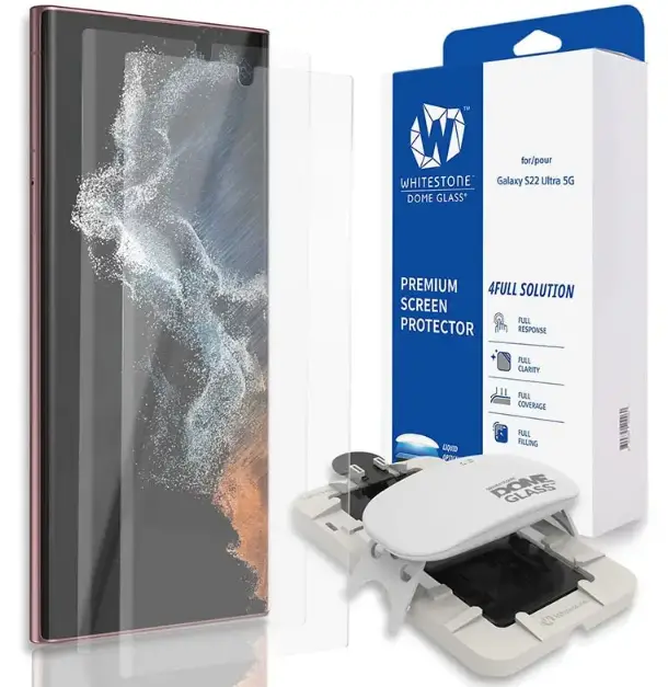 WHITESTONE DOME GLASS UV GEN Film Galaxy S22 Ultra Note 20 Ultra product-img