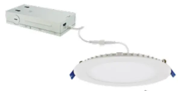 ELCO Lighting ERT81DXCT5W 8 Inch 120-277-347V Ultra Slim LED Round Panel Light