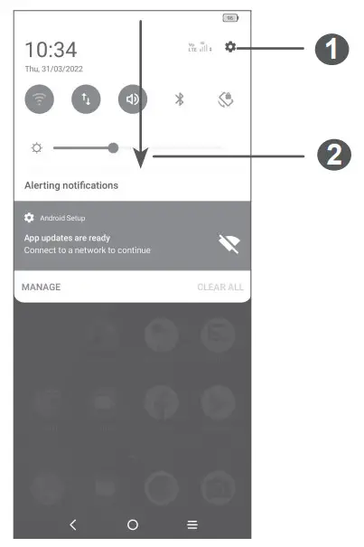 alcatel 1 SE LITE Smartphone - Home screen