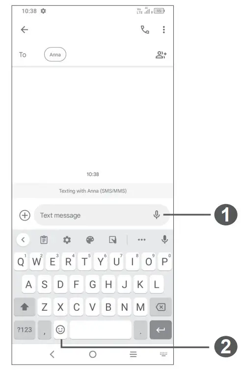alcatel 1 SE LITE Smartphone - Messaging
