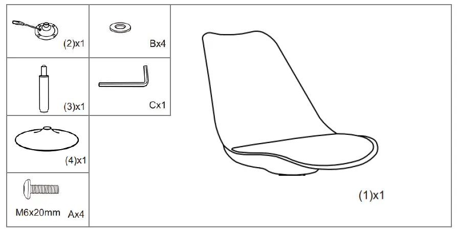 atmosphera AIKO Height Adjustable Chair  1