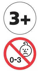 JAMARA 460312 Orange MC Fizz Fizzy Balls - warning