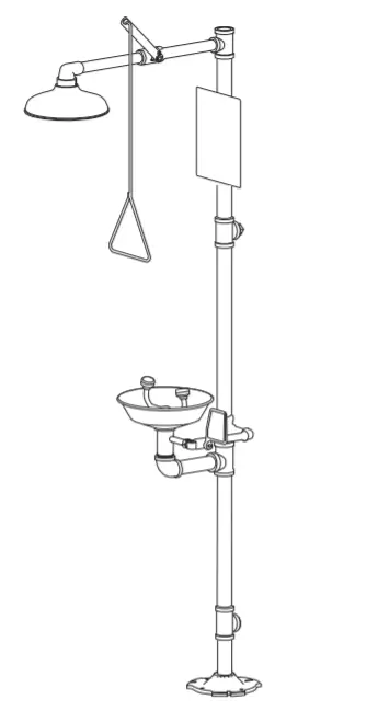 ULINE H-6618 Stainless Steel Shower