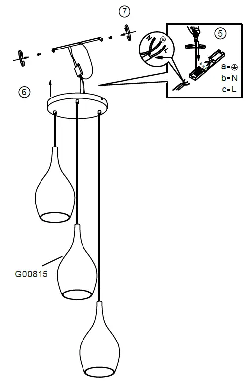 Paul-Neuhaus-3-Flames-LED-Pendant-Light-FIG-3