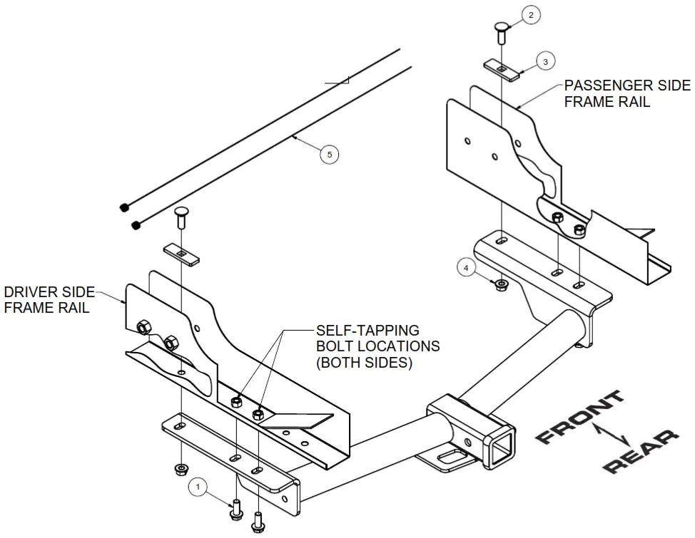 CURT 13193 Class 3 Trailer Hitch - 22