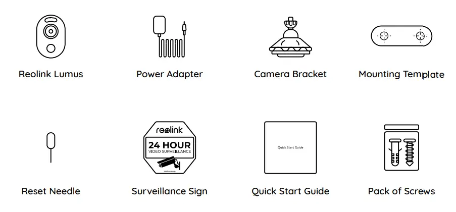 reolink Lumus Outdoor WiFi Security Camera with Spotlight - fig 1