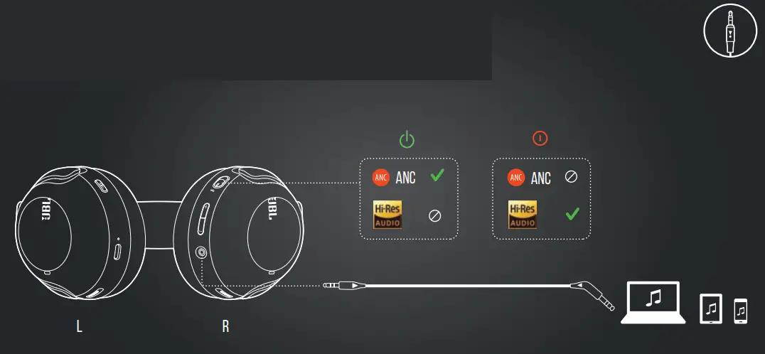 JBL TOUR ONE Wireless Over Ear Noise Cancelling Headphones - fig 3