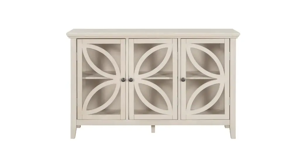 Fufu Gaga Lbb-kf020256-01 White Wooden Accent Storage Cabinet Instruction Manual