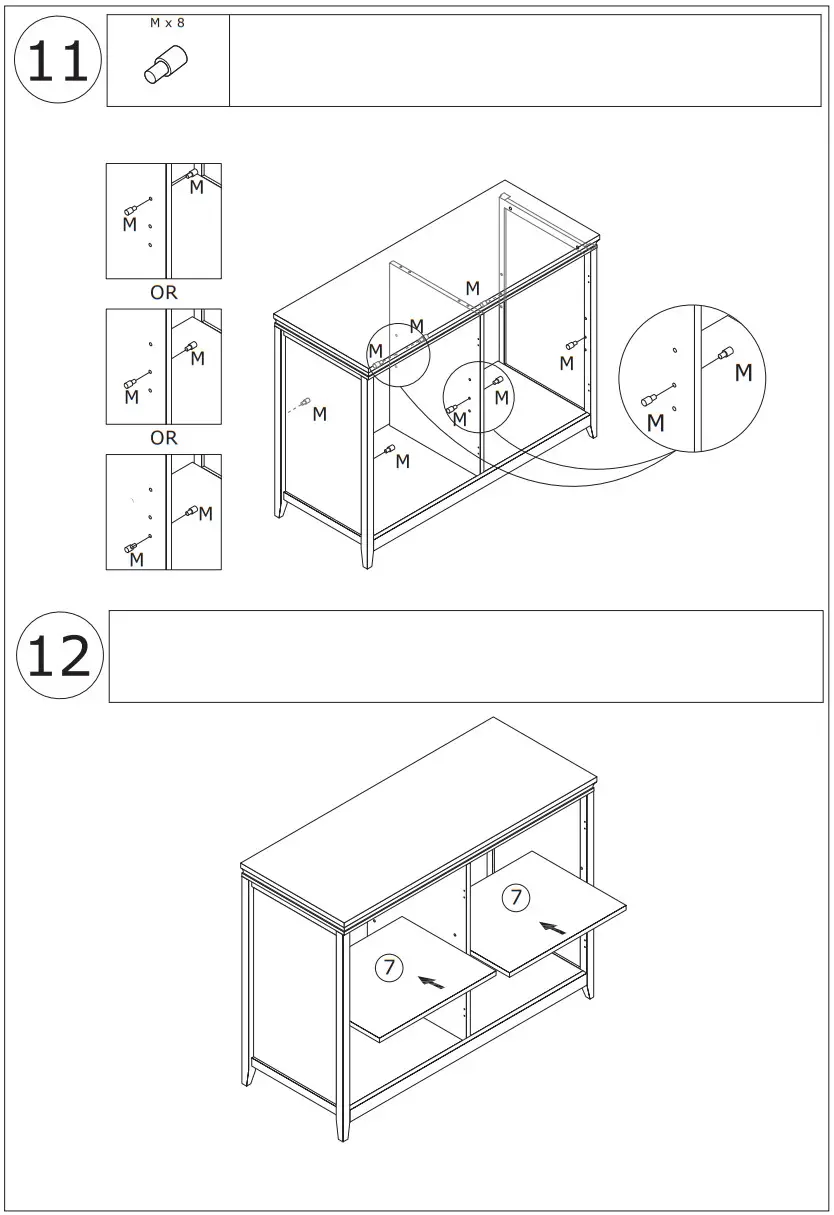 FUFU GAGA LBB KF020256 01 White Wooden Accent Storage Cabinet - Figure 16