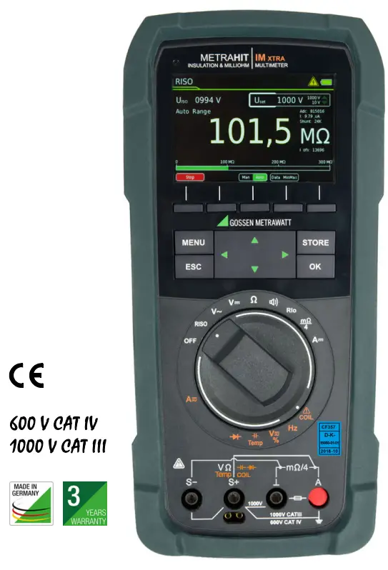 GOSSEN METRAWATT METRAHIT IM XTRA Short-Circuited Coil Tester