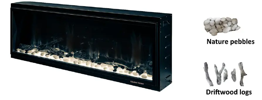 Litedeer Homes 68 In Latitude II Built In Smart Linear Electric Fireplace fig 9