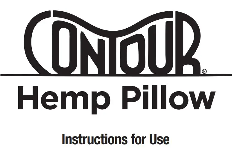 CONTOUR Hemp Pillow Instructions