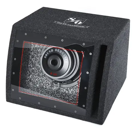 S O B-8P-120 8Inch Illuminated Powered Bandpass Subwoofer Box