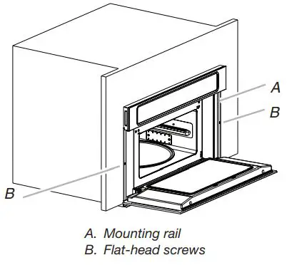 JENNAIR 27 Inch 68.6cm and 30Inch 76.2cm Electric Built In Convection Microwave Oven Installation Guide - Securely fasten microwave oven