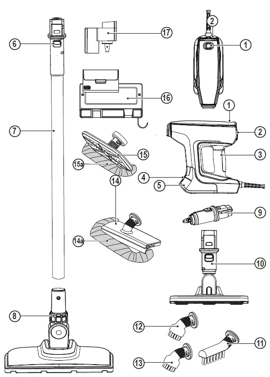 BLACKplusDECKER BHSM15FX08, BHSM15FX10 1500W Steam Mop 2