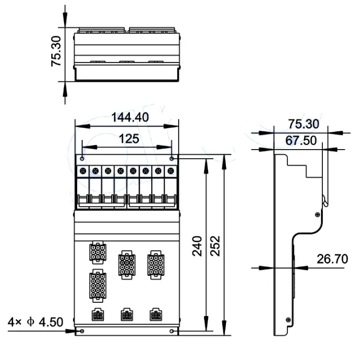 Case Dimensions and Panel Cutout