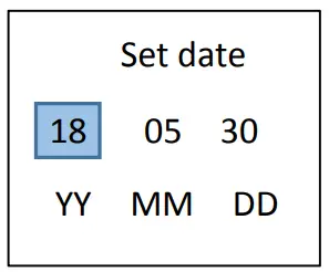 EVISTR L157 Digital Voice Recorder - adjust Year