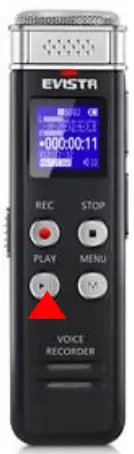 EVISTR L157 Digital Voice Recorder - turn ON