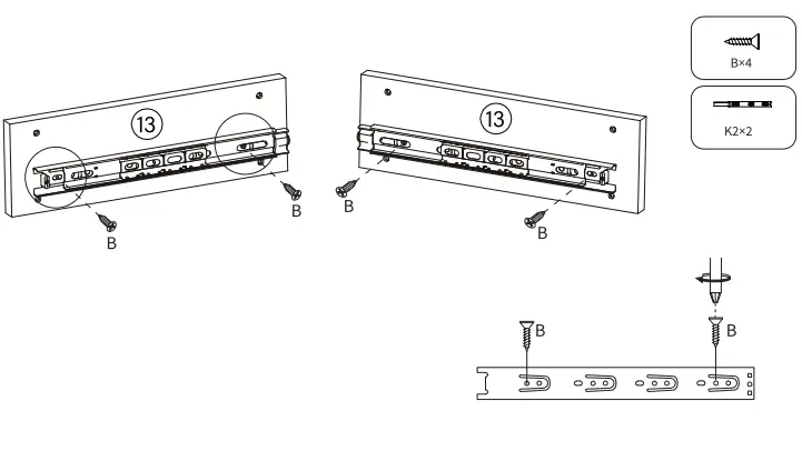 FUFU GAGA KF310031-01-cc Wood Shoe Storage Cabinet Assembly Instruction