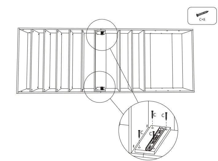 FUFU GAGA KF310031-01-cc Wood Shoe Storage Cabinet Assembly Instruction