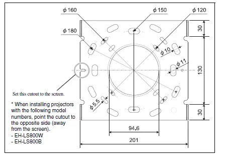 EPSON-ELPMB30-Low-Profile-In-Ceiling-Projector-Mount-3