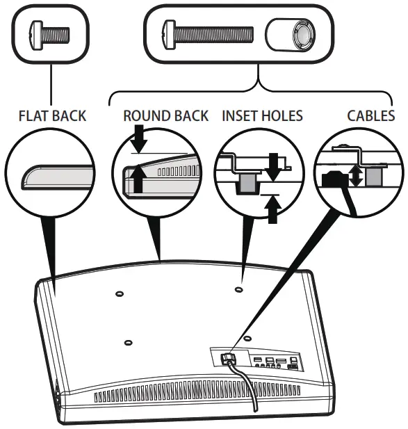 manhattan 461825 Above Fireplace Pull Down TV Mount - Figure 10