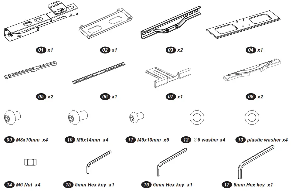 manhattan 461825 Above Fireplace Pull Down TV Mount - Figure 2