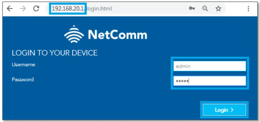 casa systems NF18MESH CloudMesh Gateway -Login button