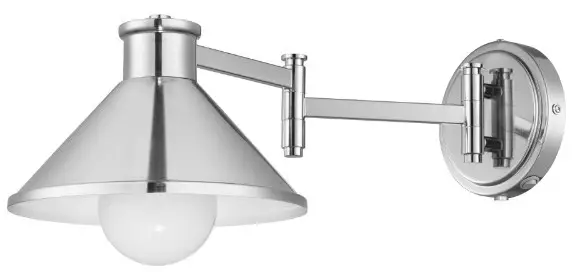 allen   roth 42622 8-in W 1-Light Brushed